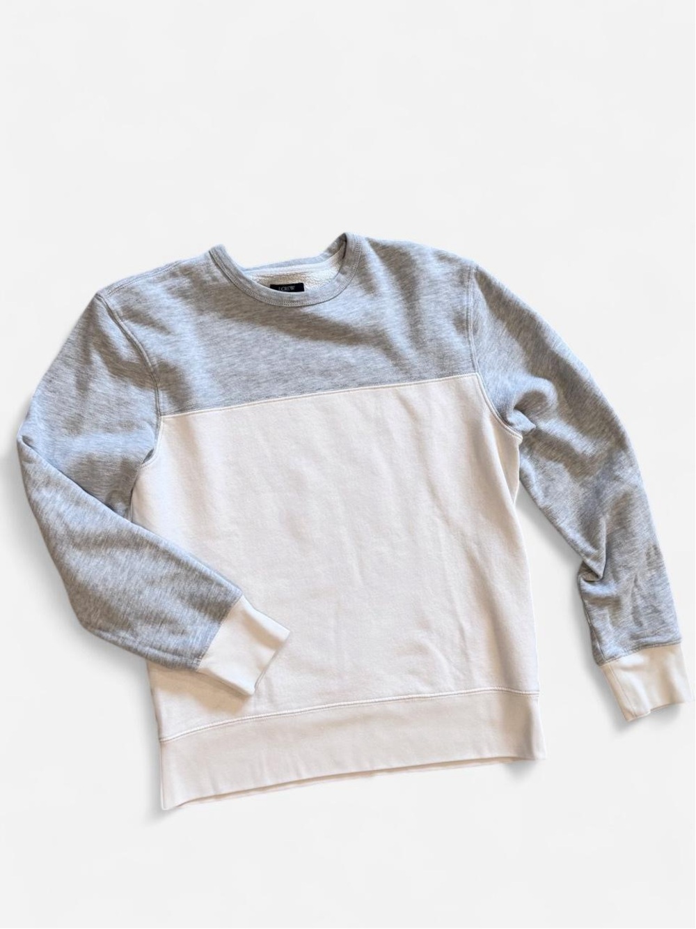 J.Crew Authentic Fleece Men’s M Colorblock Crewneck Sweatshirt